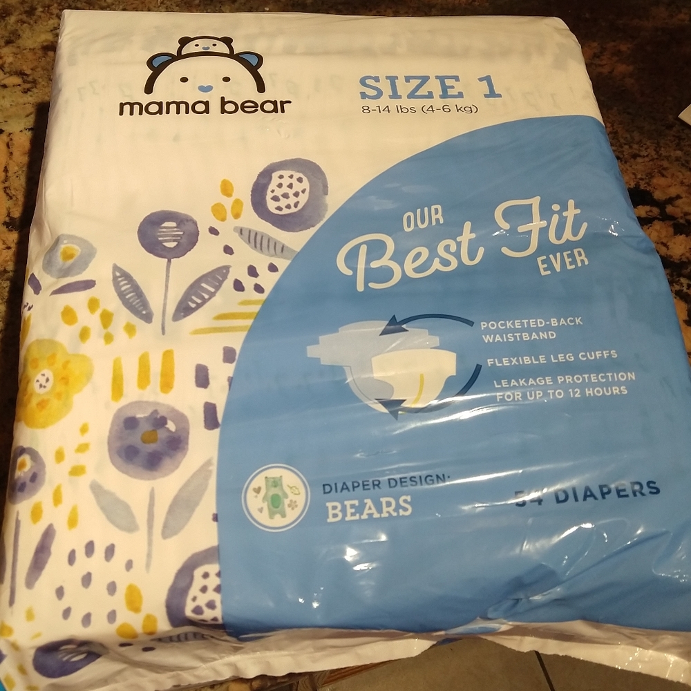 Size 1 baby diapers